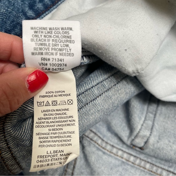 Vintage 90’s LL Bean Original Fit / Relaxed Jeans Size 20W - Picture 6 of 7